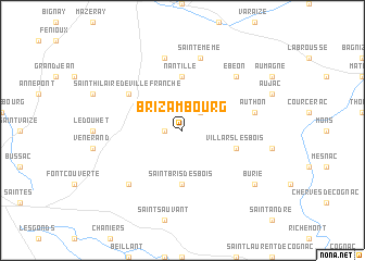 map of Brizambourg