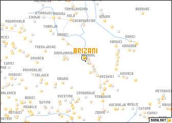 map of Brižani