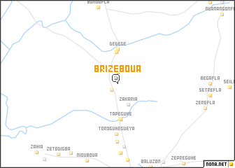 map of Brizéboua