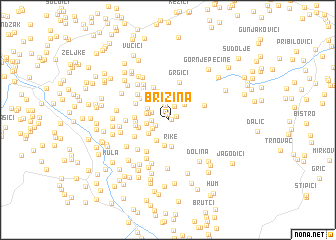 map of Brižina