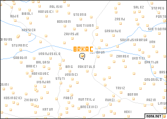 map of Brkač