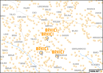 map of Brkići