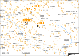 map of Brkići