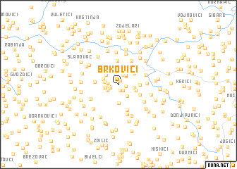 map of Brkovići