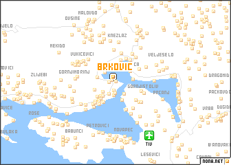 map of (( Brković ))