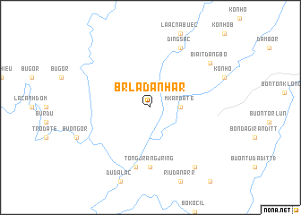 map of B\