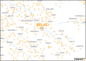 map of Brljići