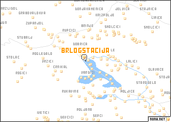 map of Brlog Štacija