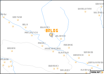 map of Brlog