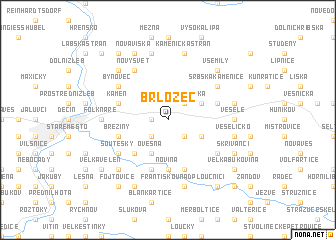 map of Brložec