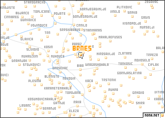 map of Brneš