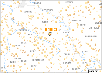 map of Brnići