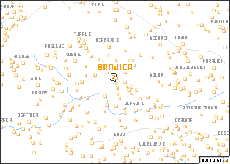 map of Brnjica