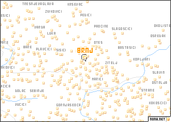 map of Brnj