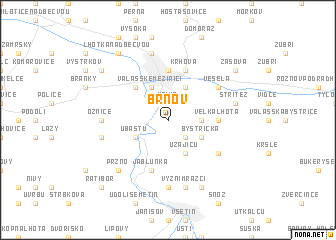 map of Brňov