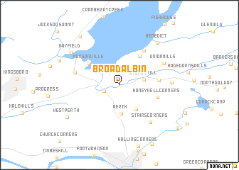 map of Broadalbin