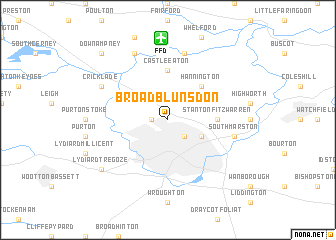 map of Broad Blunsdon