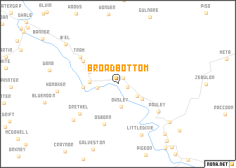 map of Broad Bottom