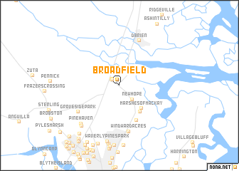 map of Broadfield