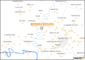 map of Broadfording