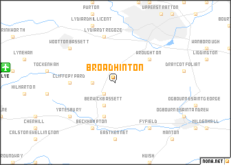 map of Broad Hinton