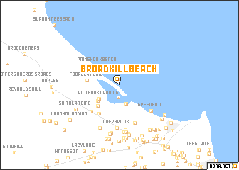 map of Broadkill Beach