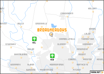 map of Broadmeadows