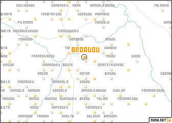 map of Broadou