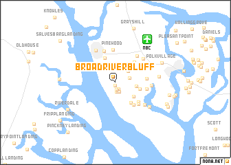 map of Broad River Bluff