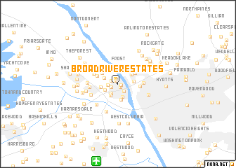 map of Broad River Estates