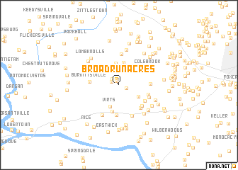 map of Broad Run Acres