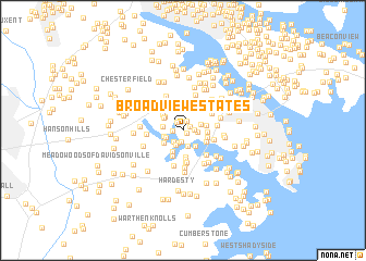 map of Broadview Estates