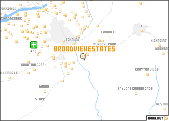 map of Broadview Estates