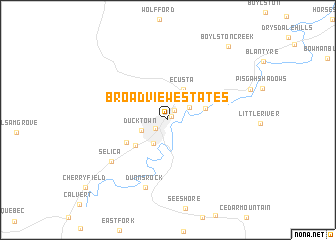 map of Broadview Estates