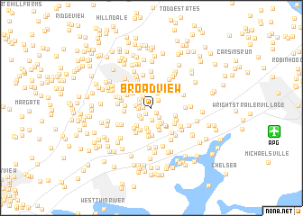 map of Broadview