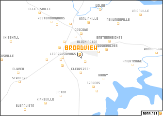 map of Broadview