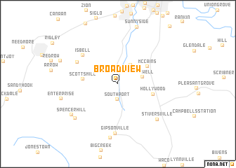 map of Broadview