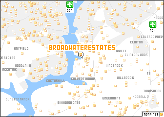 map of Broadwater Estates