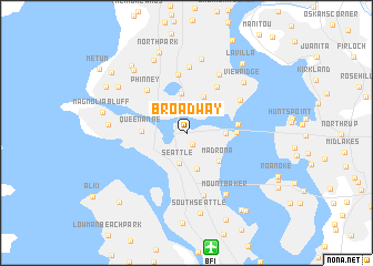 map of Broadway