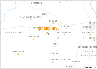 map of Broadway