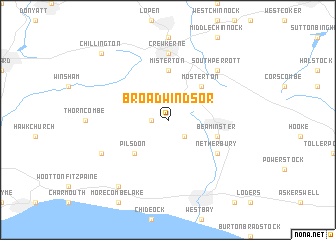 map of Broadwindsor