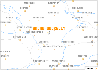 map of Broadwoodkelly