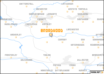 map of Broadwood