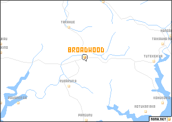 map of Broadwood