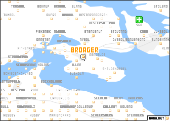 map of Broager