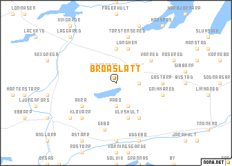 map of Broaslätt