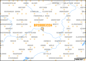 map of Bröbberow