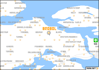 map of Brobøl