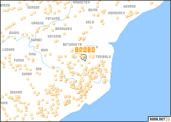 map of Brobo