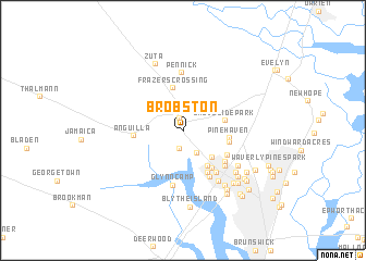 map of Brobston